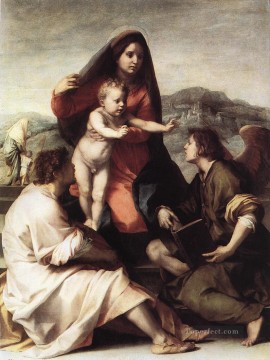Andrea del Sarto Painting - Madonna della Scala manierismo renacentista Andrea del Sarto